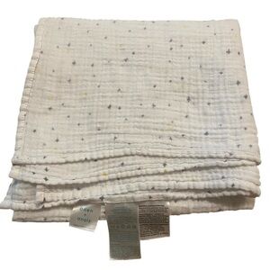 🛑 4/$20 Aden And + Anais Muslin Cotton Baby Blanket Star Print Blue Yellow White